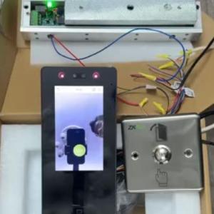 Cách đấu nối kiểm soát ra vào của Senseface SSF 410A với khóa lực hút, khóa chốt thả, nút exit