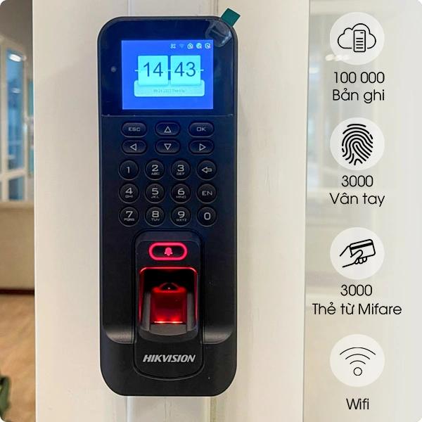 Máy chấm công vân tay HIKVISION DS-K1T804BMF